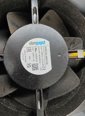 EBMPAPST全新ebmpapst W2S130-AB03-34 230V 45/39W散热风扇