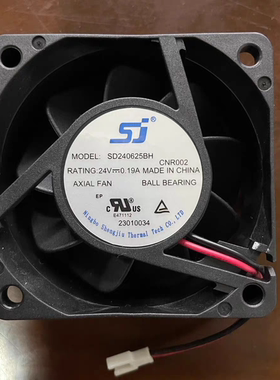 全新sj生久 SD240625BH/BU 6025 24V 0.19A/0.27A 变频器散热风扇