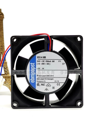德国ebmpapst 8314 8312 H/HR/HU/HL/19H/12HL 24V变频器风扇12V