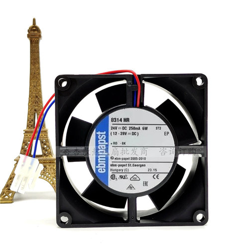 德国ebmpapst 8314 8312 H/HR/HU/HL/19H/12HL 24V变频器风扇12V