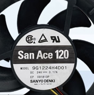 原装正品SanAce120 9G1224H4D01 24V 0.17A 12cm 变频器 散热风扇