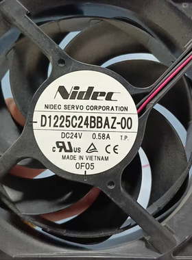 nidec散热风扇D1225C24BBAZ-00 12025 24V 0.58A全新120x120x25mm