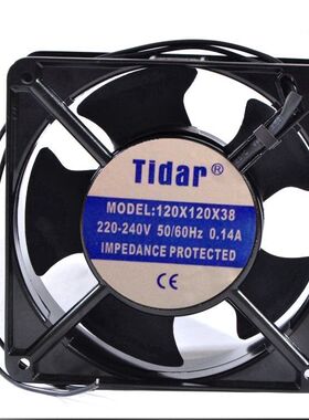 轴流风机 Tidar 120x120x38HSL 220V-240V 0.14A  散热 交流风扇
