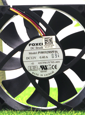 FOXCONN PV801512MSPF0A 12V 0.40A 8015 8cm 大风量 散热风扇
