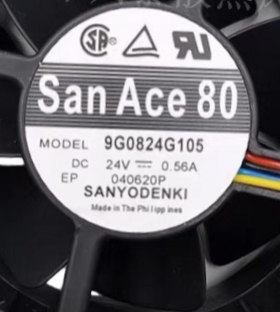 全新原装Sanyo/三洋9G0824G105 24v 0.56A4线pwm控速散热风扇8038