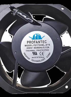台湾为弘P2173HBL-ETS AC220V 17238 金属耐高温风扇 UPS散热风扇