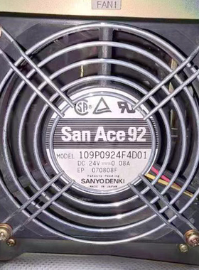 三洋SANYO 24V 109P0924H4D01 24V 0.08A 9025变频器散热风扇