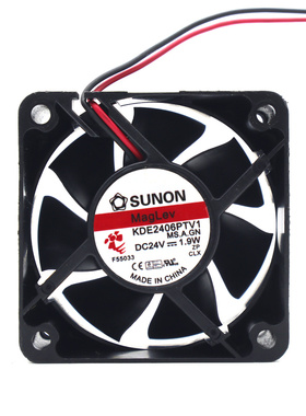 建准KDE2406PTV PTS PTB 1 2 3 PTVX 6025 24V静音散热风扇