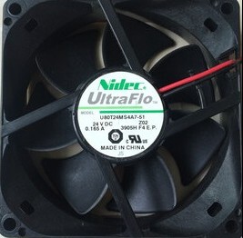 NIDEC24V 0.165A 变频器8CM厘米8025风扇U80T24MS4A7-51