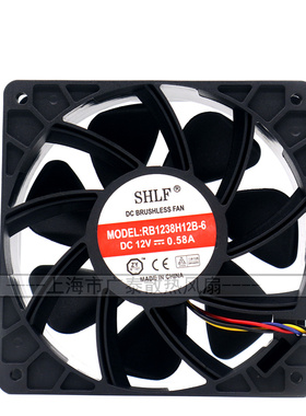 RB1238H12B-6 12v 0.58A 1.60A 电脑机箱 静音风扇 台湾SHLF