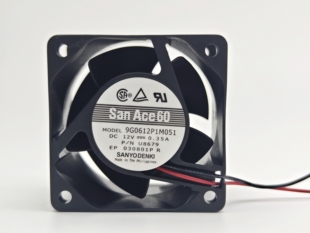 0.35A 12V 6CM厘米变频器机箱散热风扇 6025 三洋9G0612P1M051