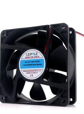 全新F2E-120S-24 上海雷普LEIPOLE 12038滚珠24V机柜轴流散热风扇