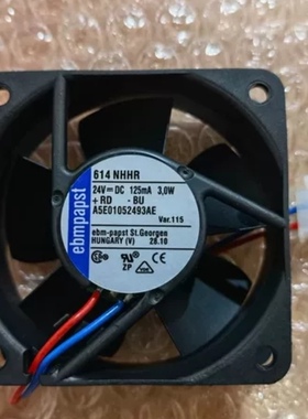 614NHHR 614NGHH 全新 ebm papst 24V  60*60*25 变频器轴流风扇