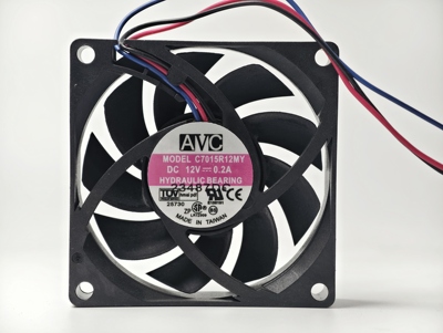 AVC 7015 12V 0.2A 3线机箱液压散热风扇F7015R12UY