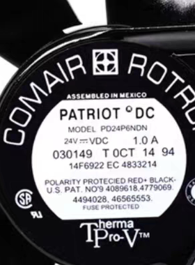 美国康姆罗顿COMAIR PD24P6NDN 24V 1.0A 172*51MM全圆 铝框风扇