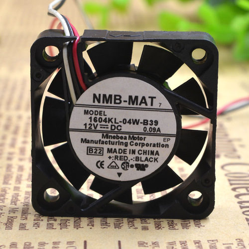 NMB 1604KL-04W-B39 4cm 4010 12V 0.09A 安川伺服驱动器散热风扇