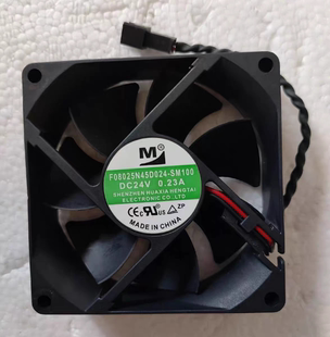 F08025N45D024 0.23A SM100 24V 伟创变频器冷却风扇 8025 全新