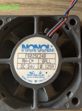 全新南韩NONOI F6025X24B 24V 0.250A F6025E24B 变频器散热风扇