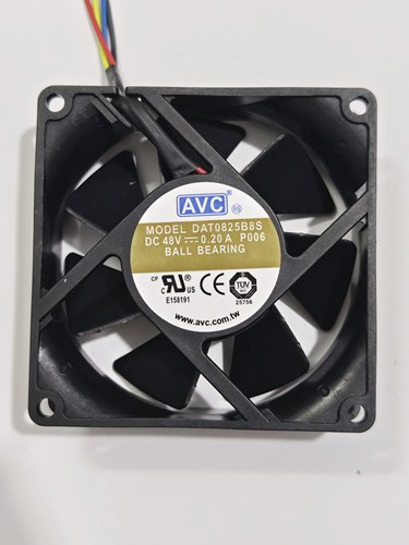 台湾AVC DATA0825B8S 8025 48v 0.2A 8CM PWM温控中兴设备风扇
