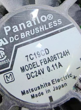 FBA06T24H 全新Panaflo DC24V 0.11A 60*60*15 3线变频器散热风扇