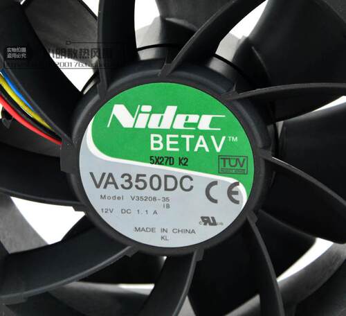 Nidec VA350DC V35208-35 9038 12V 1.1A X3100机箱散热风扇