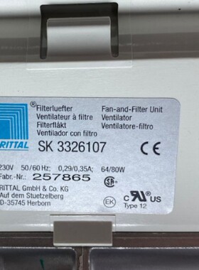德国RITTAL SK3325107/100 SK3326107/100 3323 3322威图机柜风扇