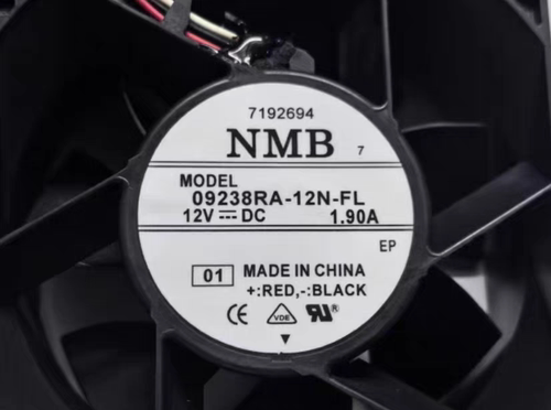 09238RA-12N-FL原装NMB 9038 12V 1.9A大风12V3线散热风扇92*38MM