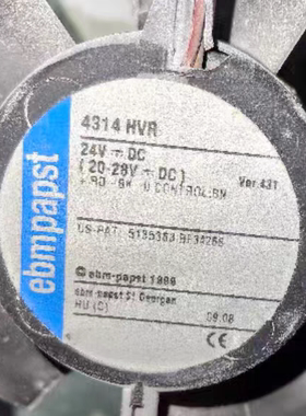 全新德国 4314HVR 24V 高宝印刷机收纸机调速散热风扇