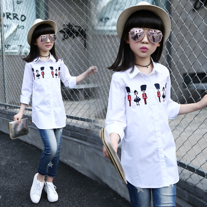 Chemise fille à manche longue - Ref 2085493 Image 1