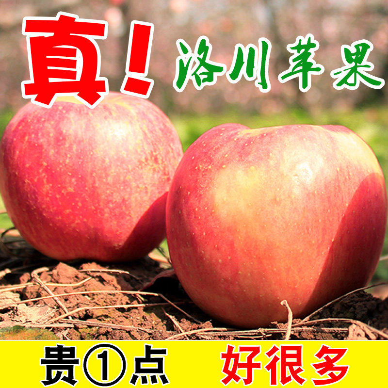正宗陕西洛川水晶苹果红富士水果新鲜应季精品脆甜超山东整箱10斤