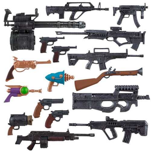 山口式SHF1/12漫威机甲兵人武器配件包步枪机枪模型手办血液特效