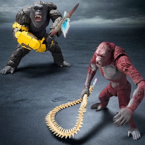 SHM哥斯拉大战金刚2帝国崛起可动刀疤王机械臂金刚手办模型男玩具