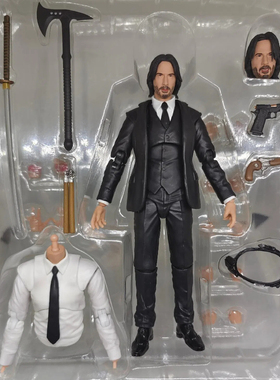 MAFEX约翰 威克John Wick1/12疾速追杀4基努李维斯男关节可动手办