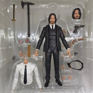 MAFEX约翰 威克John Wick1/12疾速追杀4基努李维斯男关节可动手办