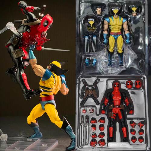 AMFEX096死侍3金刚狼可动手办