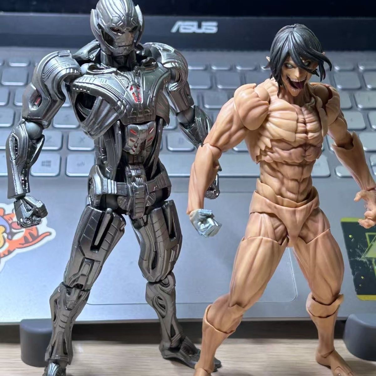 KO海洋堂山口式可动眼钢铁奥创带蛇骨支架ACT艾伦铠可动手办玩具