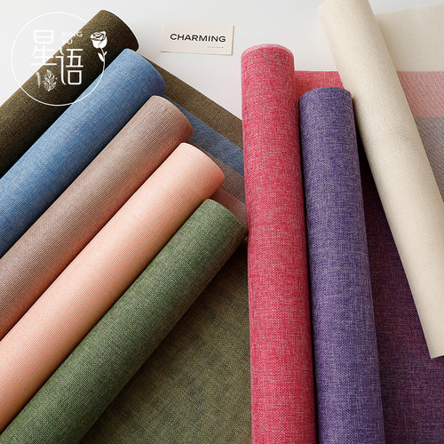 天然彩麻卷麻布包装材料diy