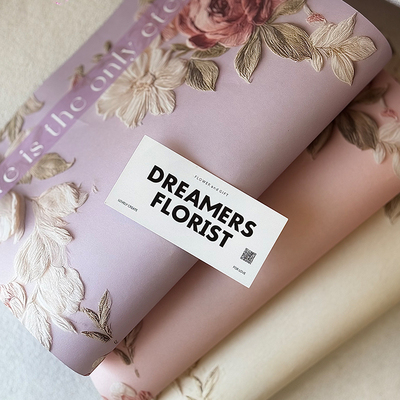 2.14情人节爱意蔓延鲜花束包装纸