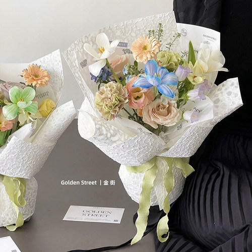 手工石岩纸皱纹纸网红礼品纸