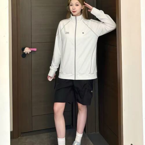 哈苏线黑衣立领防晒衣女2026夏季新款运动轻薄透气凉感防晒服外套
