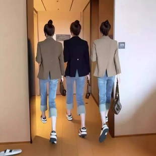 女士小西裝 復古氣質外套西服小個子 外套氣質高級感2025新款 春秋裝