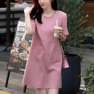 茶歇法式 连衣裙女夏 2025新款 高级感气质名媛赫本风轻奢小香风短款