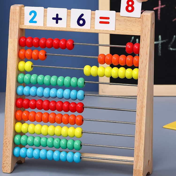 计算架幼儿园小学生数学算数棒儿童珠算架算盘加减法算术教具