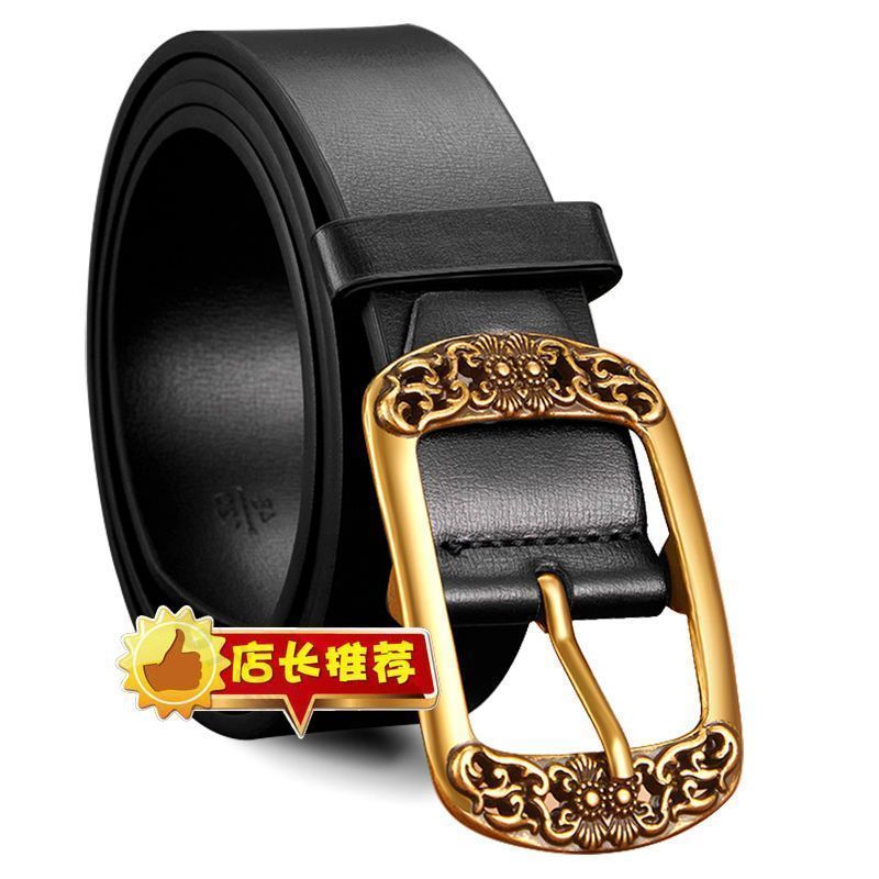 女款腰带新款纯皮女士皮带复古百搭装饰小众配牛仔裤腰带