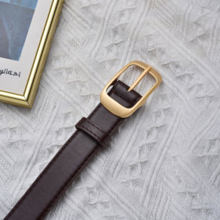 女士针扣皮带简约复古百搭韩版潮学生夏季新款女款配牛仔裤腰带女