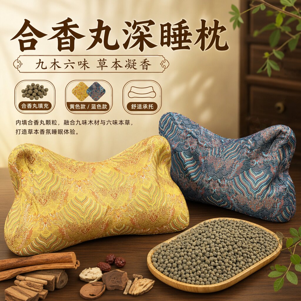 草本深睡护颈三角颈椎枕