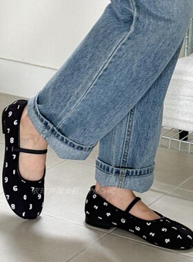 衣玲韩国小众软皮玛丽珍鞋女平底一字带浅口单鞋百搭芭蕾舞鞋2026