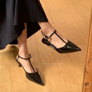 包头尖头细跟凉鞋 新款 女 轻熟细带夏季 韩国东大门女鞋