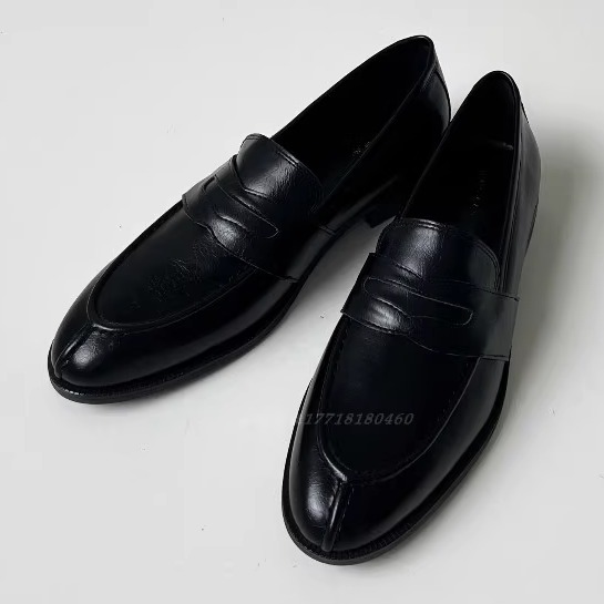 ins简约套脚乐福小皮鞋女