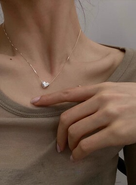 爱心吊坠项链女ins2025年新款